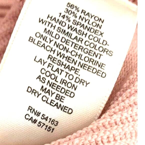 Eliza J Off Shoulder Dress XL Blush Pink Shift A Line Ribbed Knit Coastal Party - Picture 5 of 5